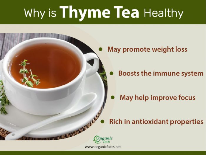 thyme tea benefits for skin