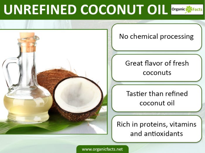 what-is-unrefined-coconut-oil-what-are-its-uses-organic-facts